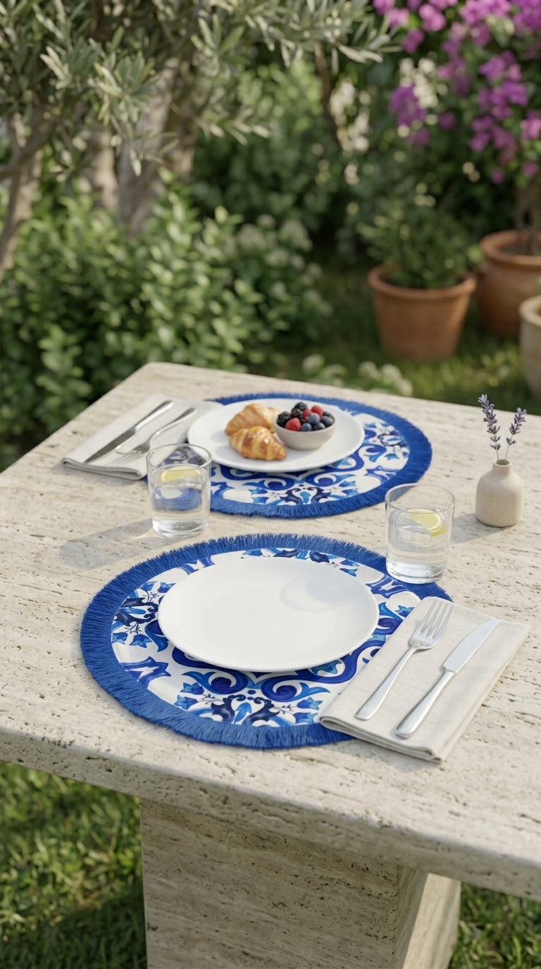 مفرش صحون ماريا أزور