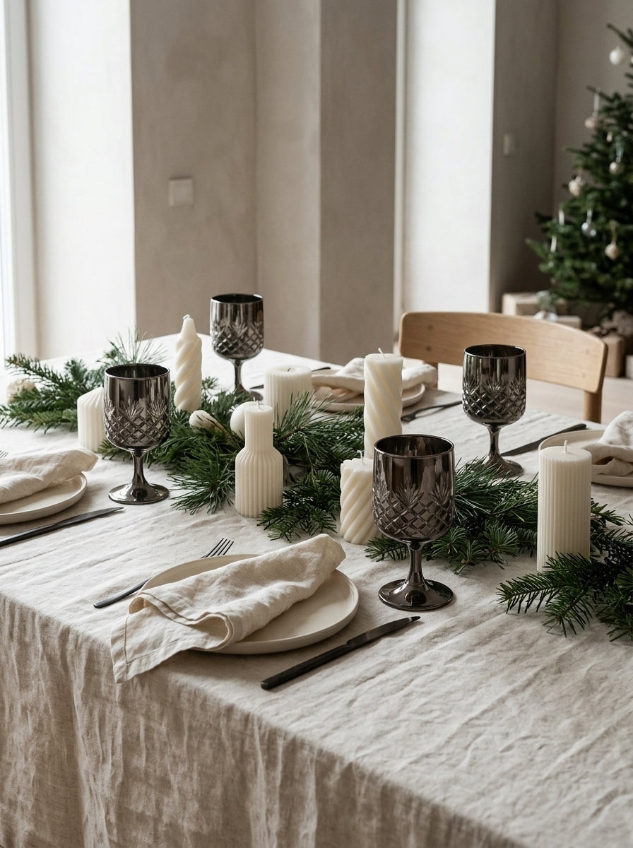 Christmas Classics – Eclat Arc Titanium İkili Kristal Kadeh Seti