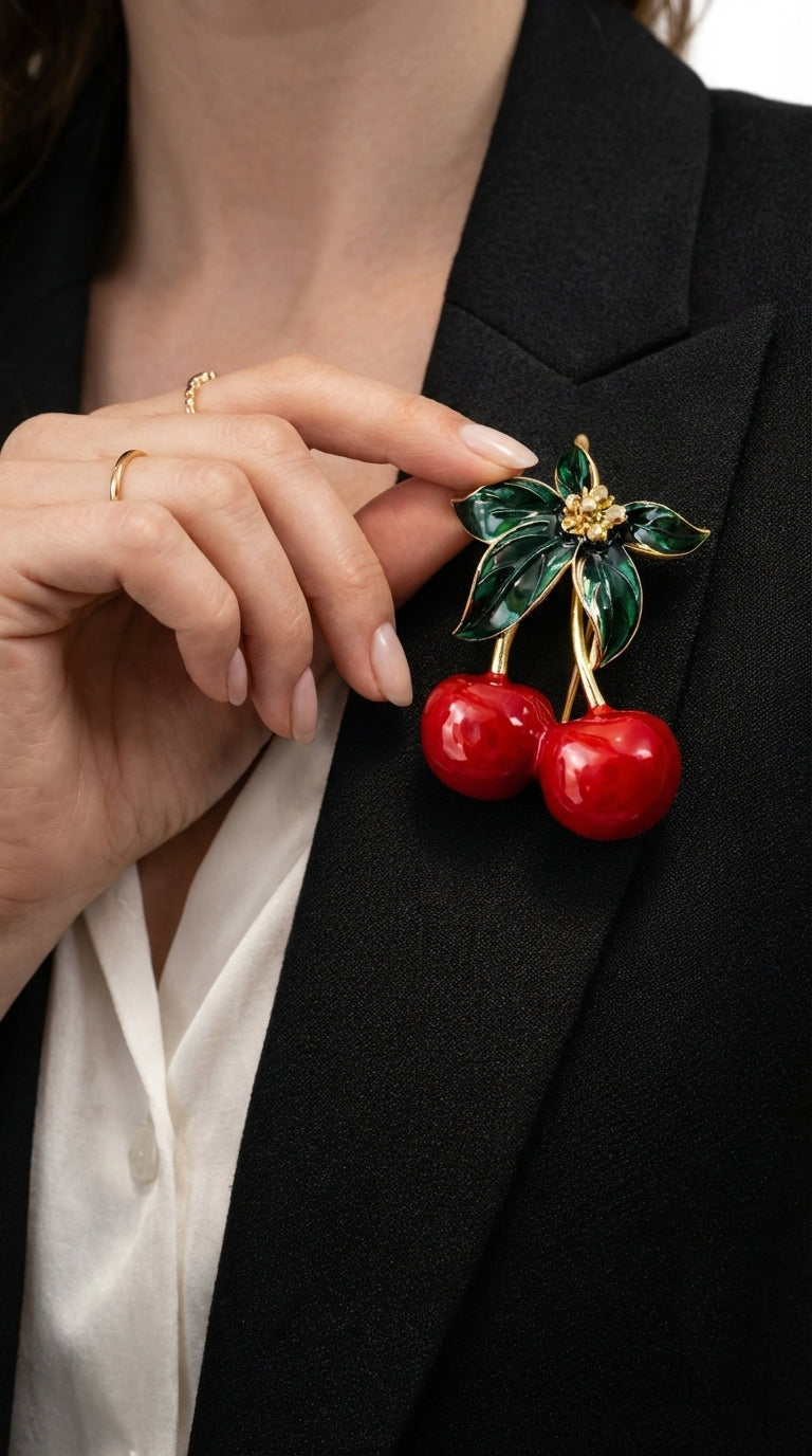 Cherry Brooch