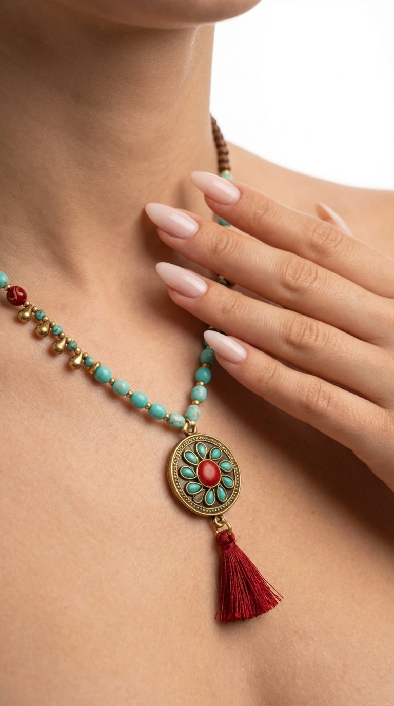 Nomad Ember Tasseled Necklace