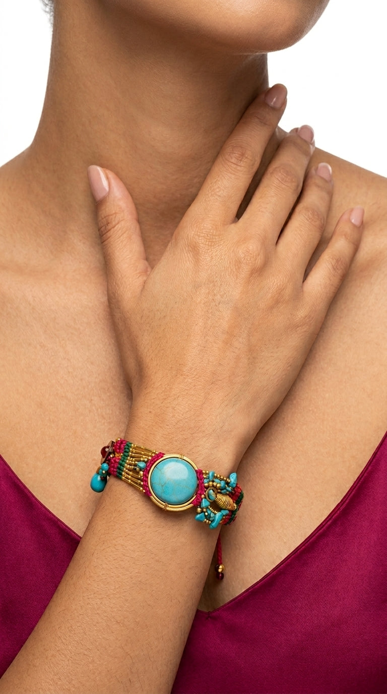 Nomad Aura Bracelet - Ember Red