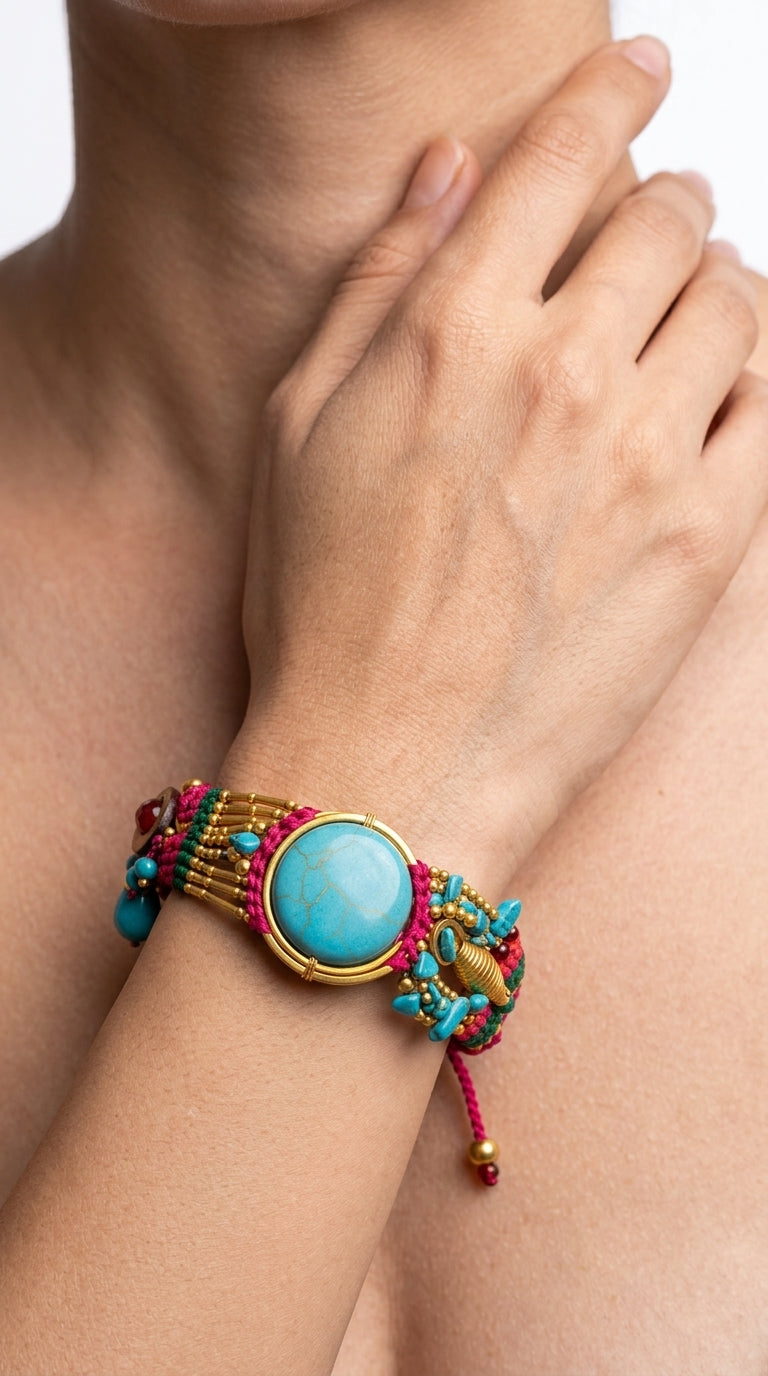Nomad Aura Bracelet - Ember Red