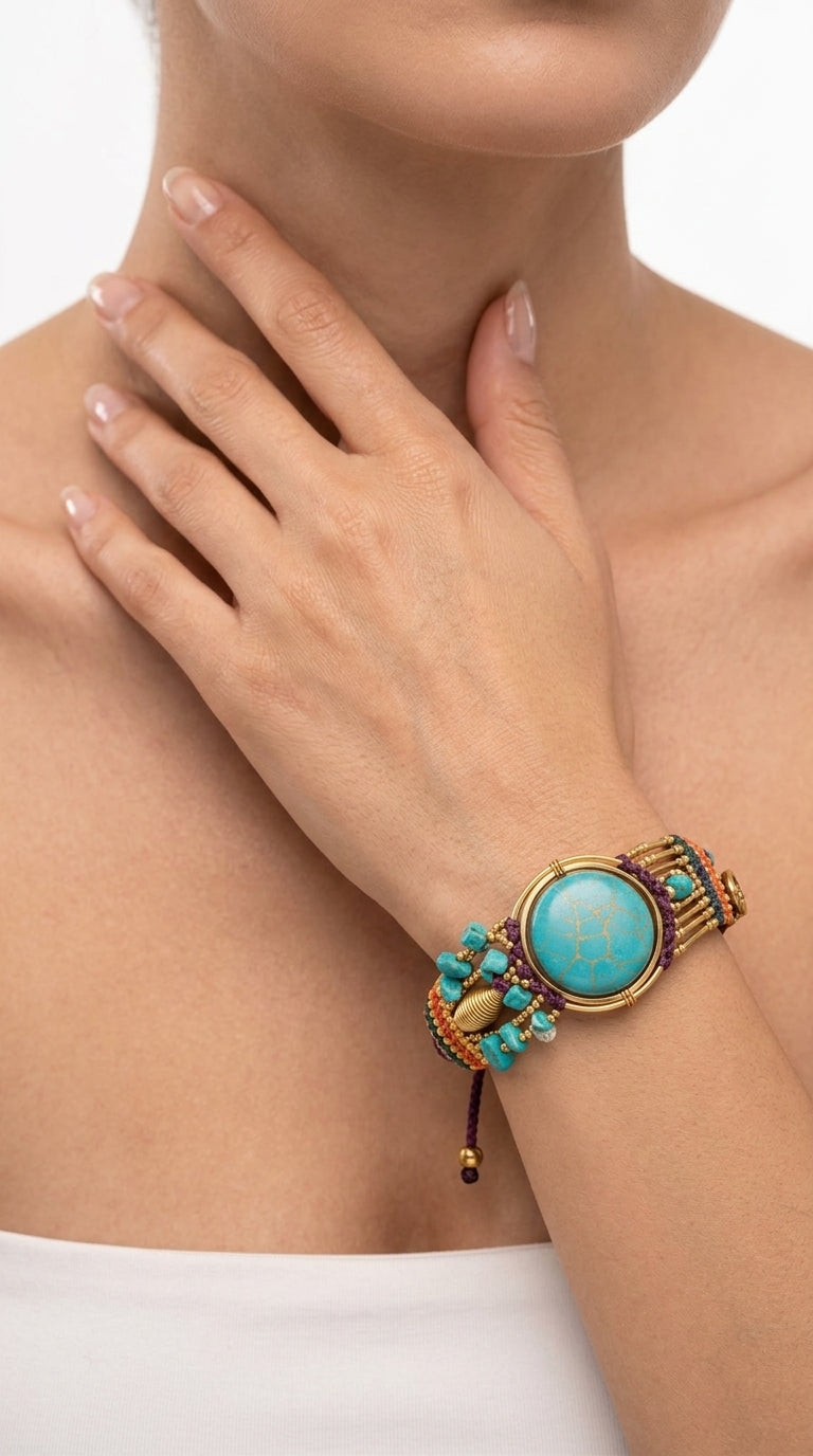 Nomad Aura Bracelet - Amethyst Violet