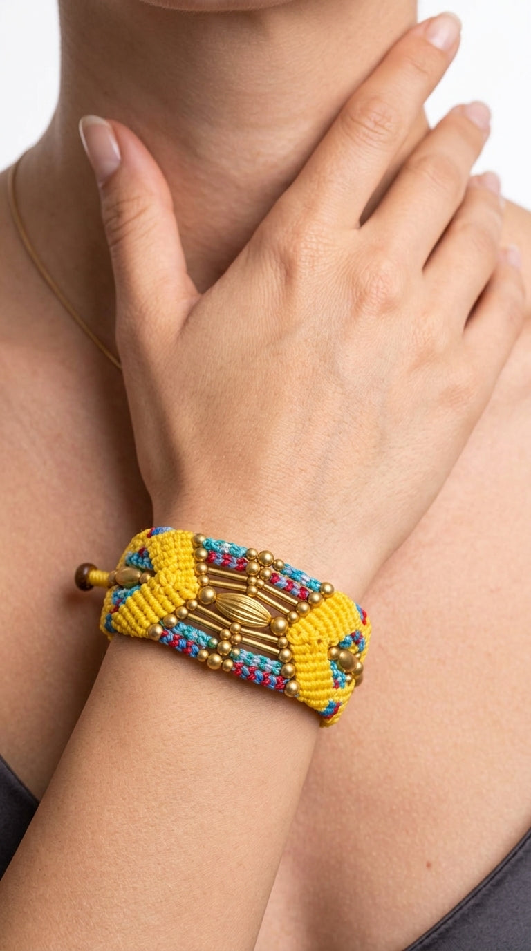 Nomad Relic Bracelet – Solar Gold