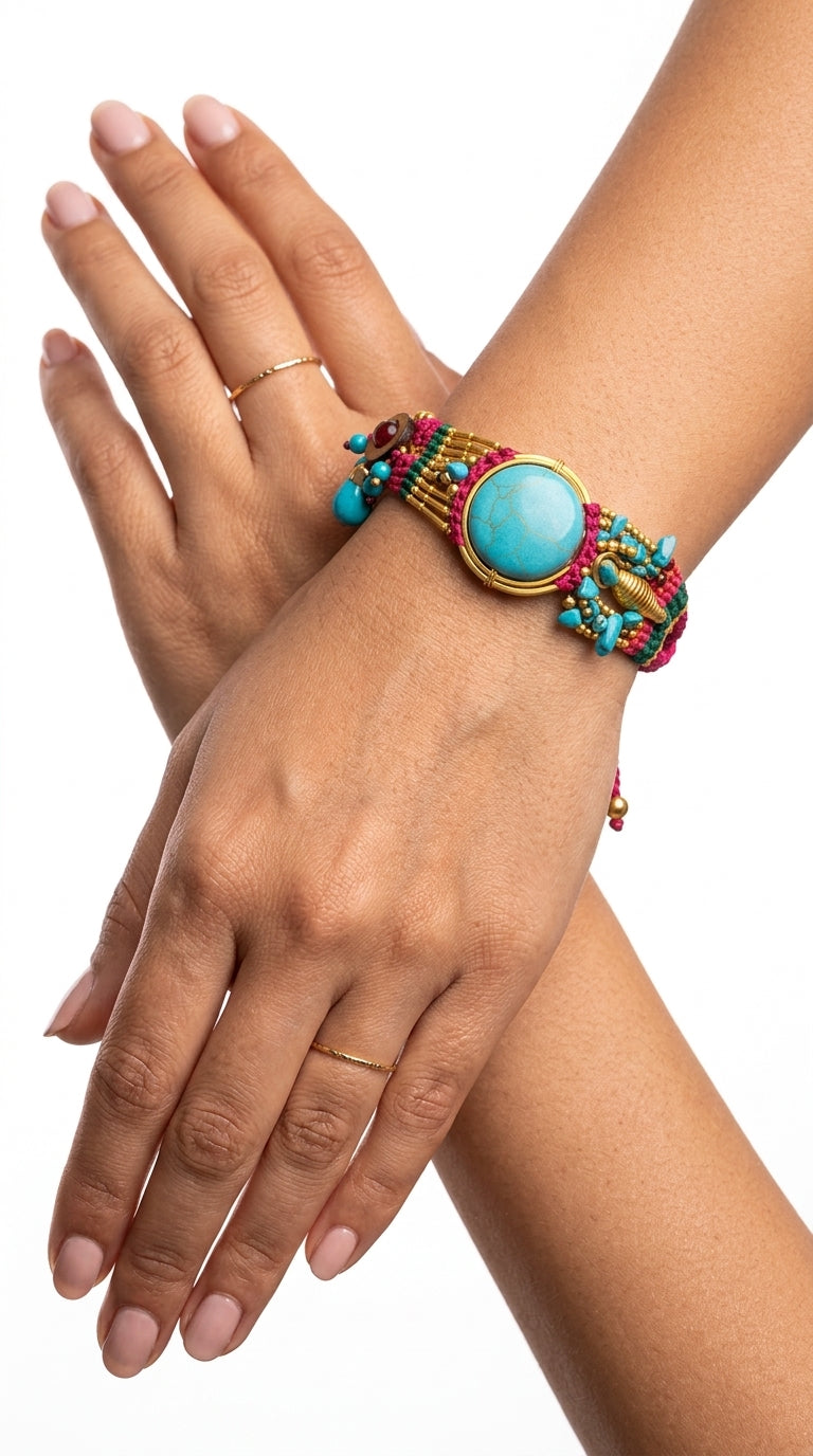 Nomad Aura Bracelet - Ember Red