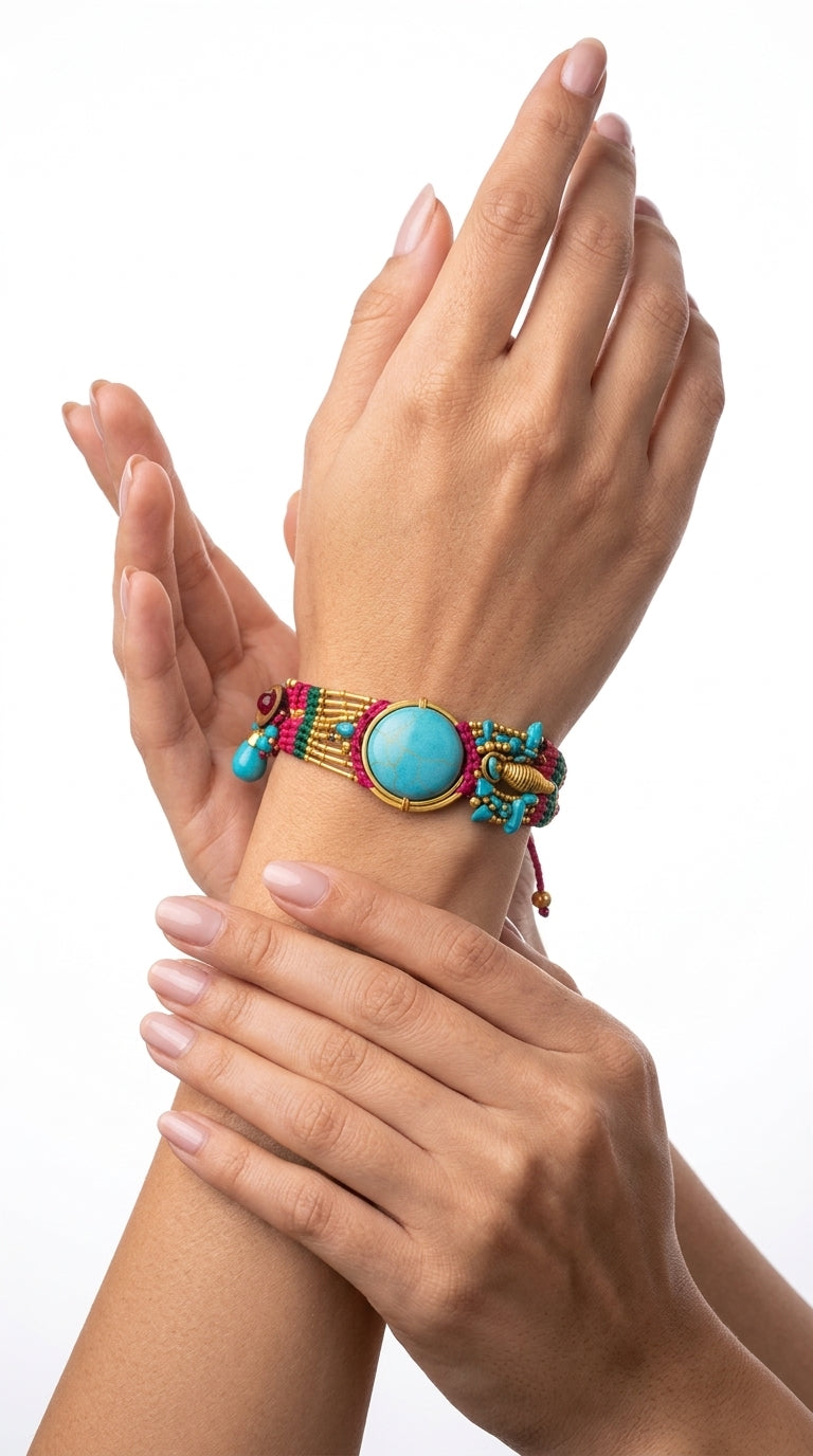 Nomad Aura Bracelet - Ember Red