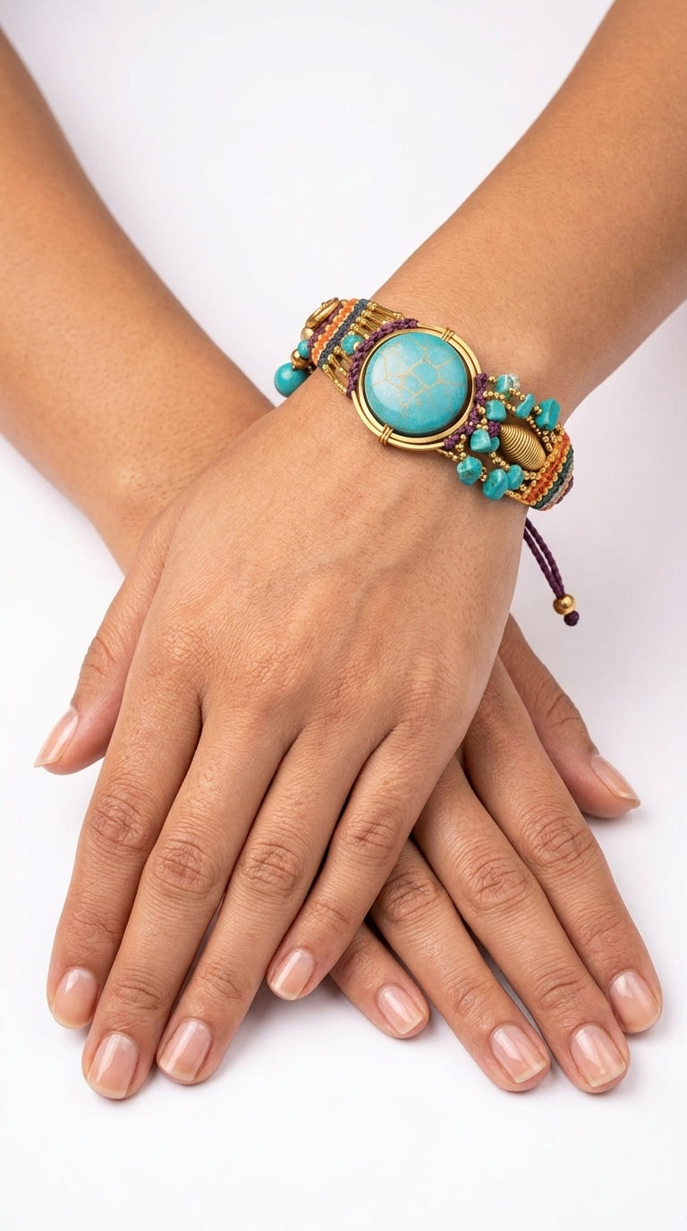 Nomad Aura Bracelet - Amethyst Violet