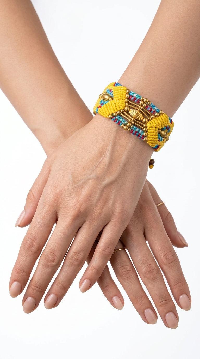 Nomad Relic Bracelet – Solar Gold