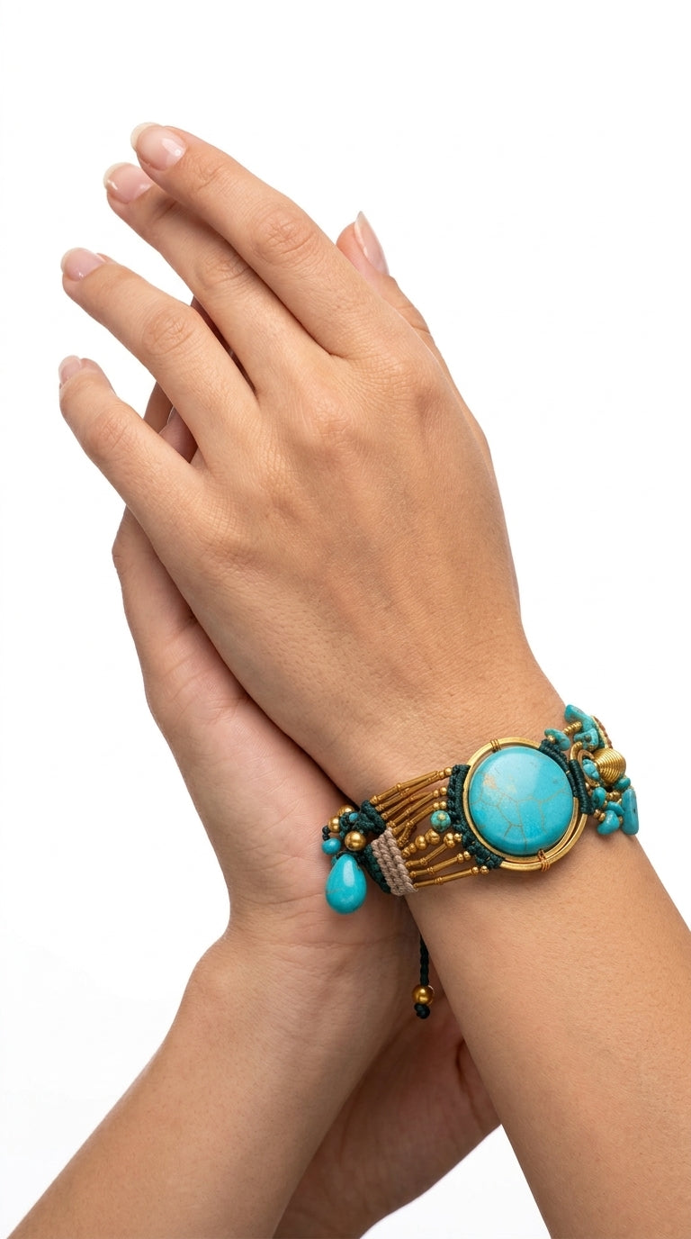 Nomad Aura Bracelet - Sage Green
