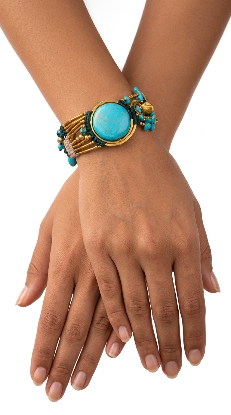 Nomad Aura Bracelet - Sage Green