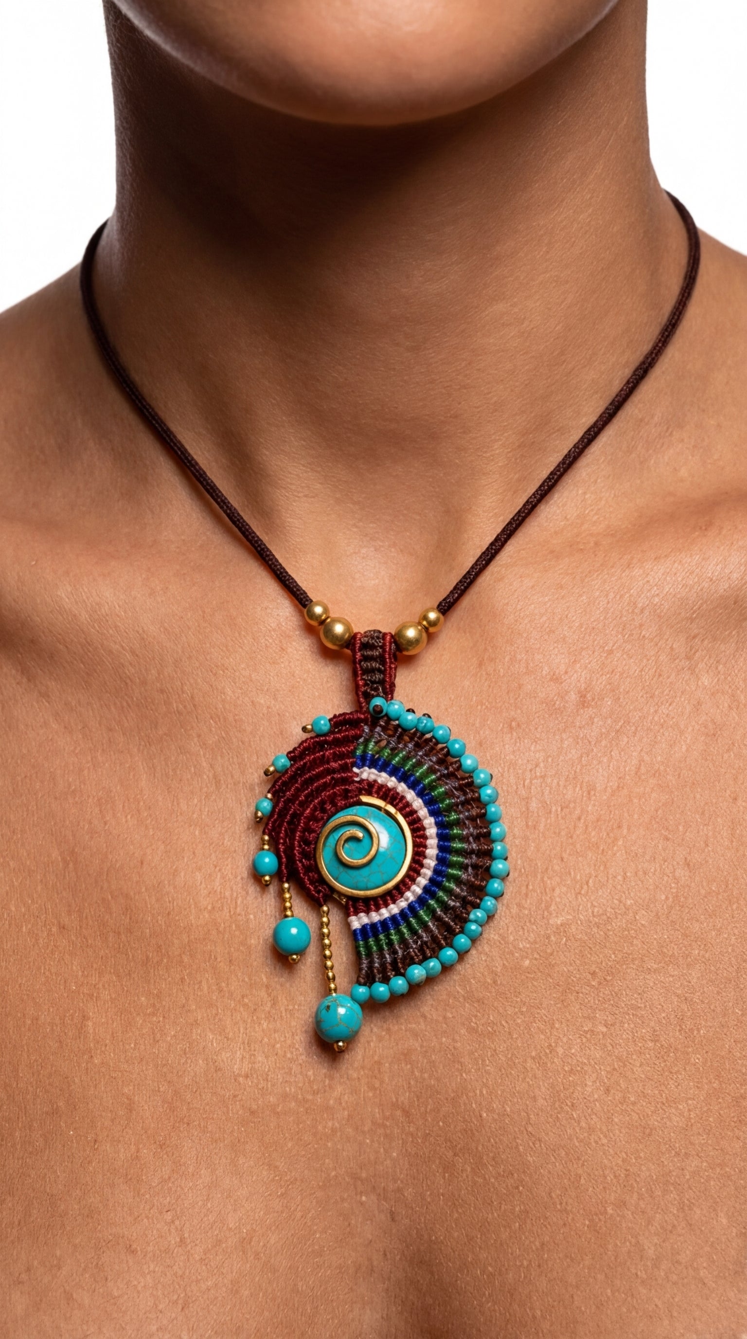 Nomad Weave Stone Necklace