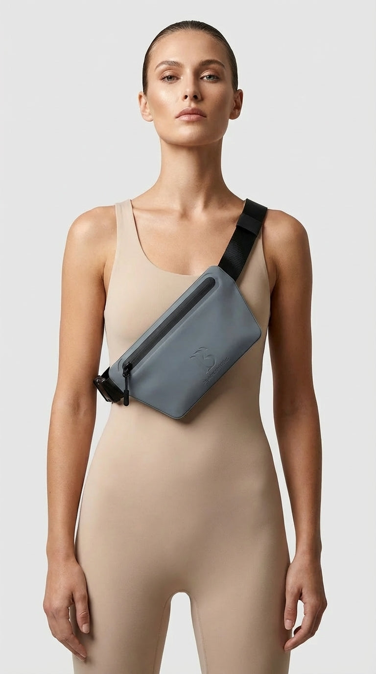 Ash (Ash Grey) Slant Belt Bag