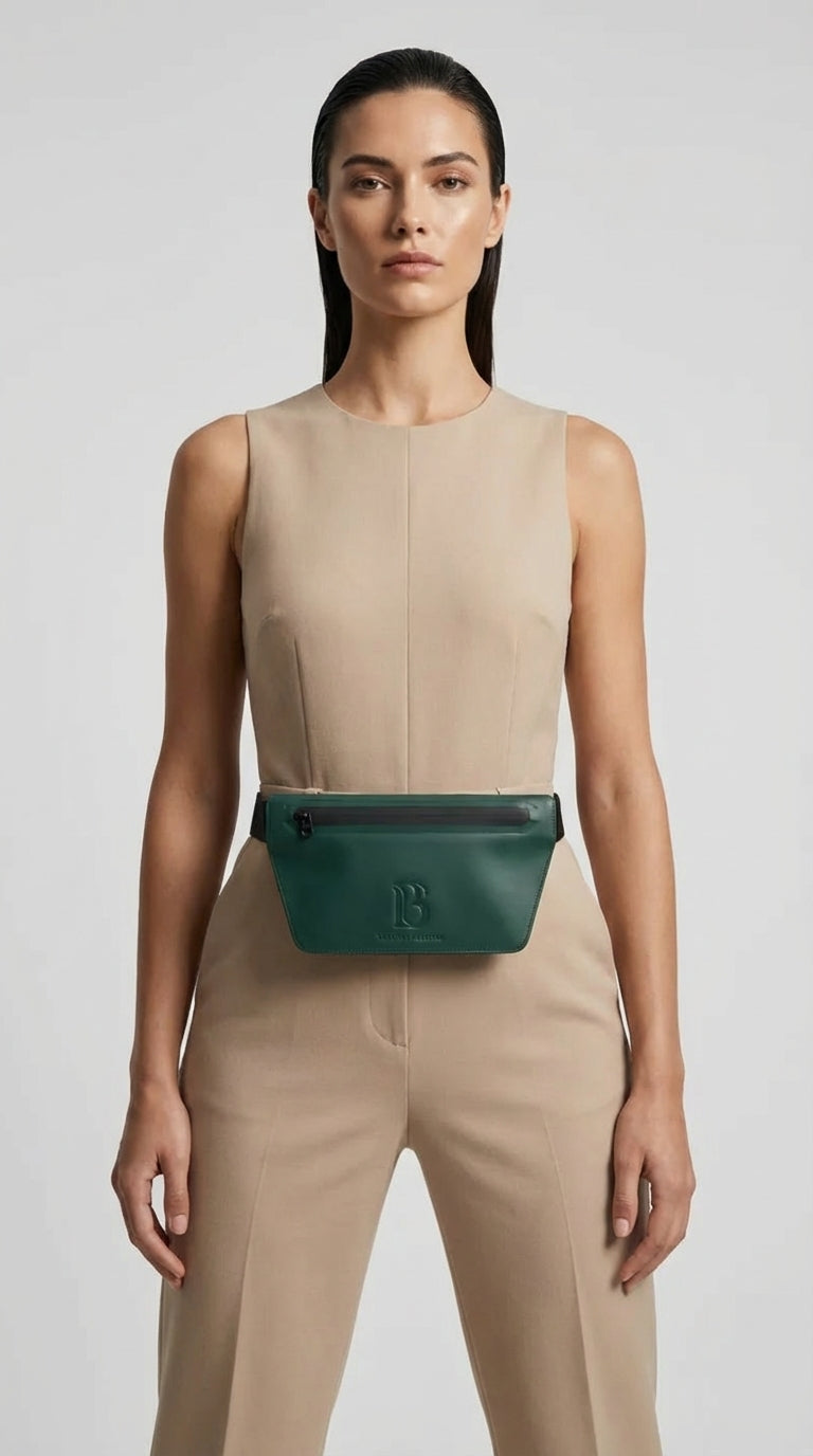 Olive (Olive Green) Slant Waist Bag