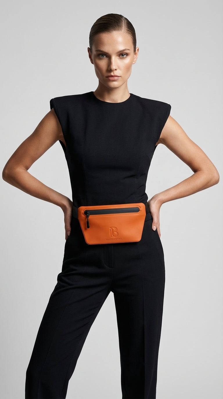 Tangerine Slant Fanny Pack