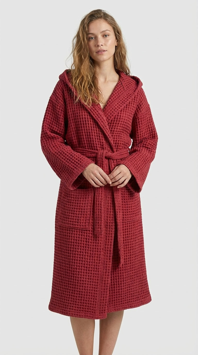 Bordo Waffle (Gofre) Bornoz