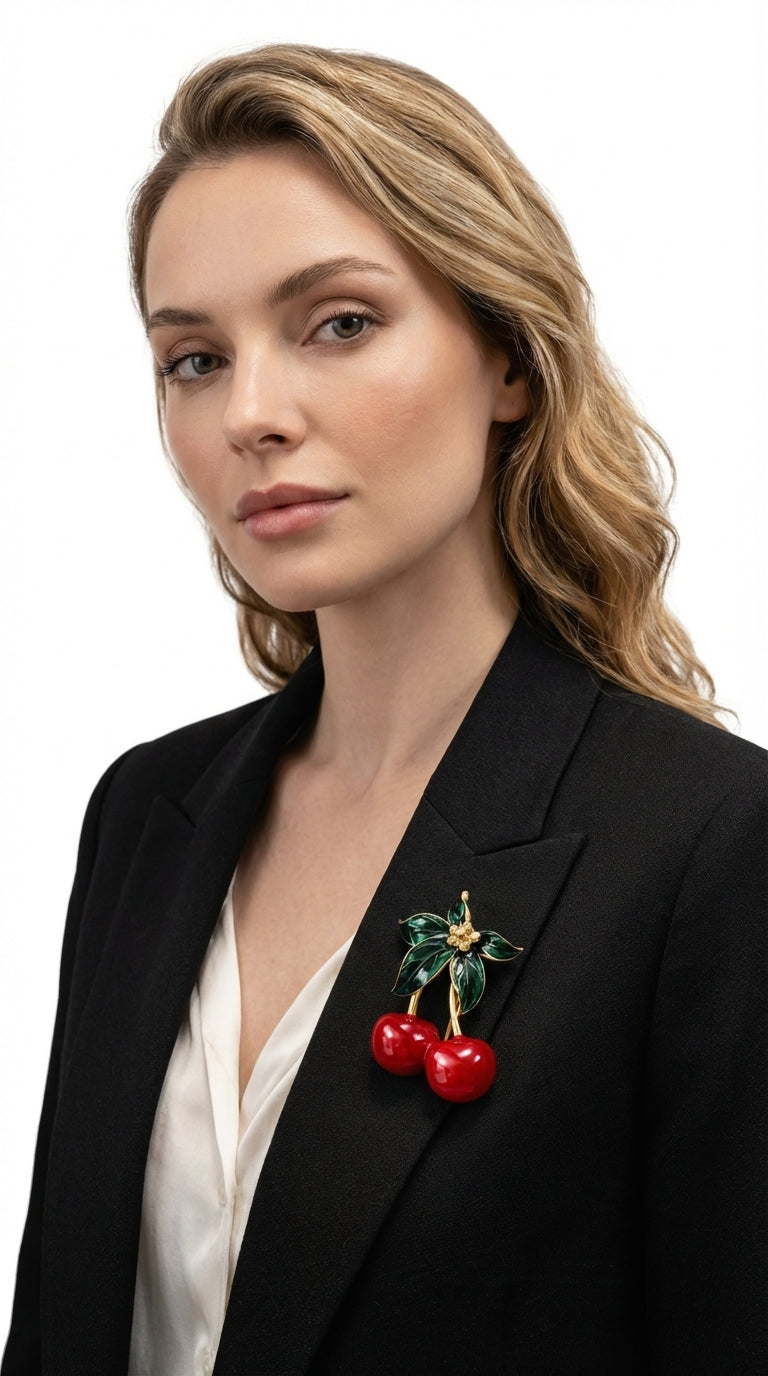 Cherry Brooch