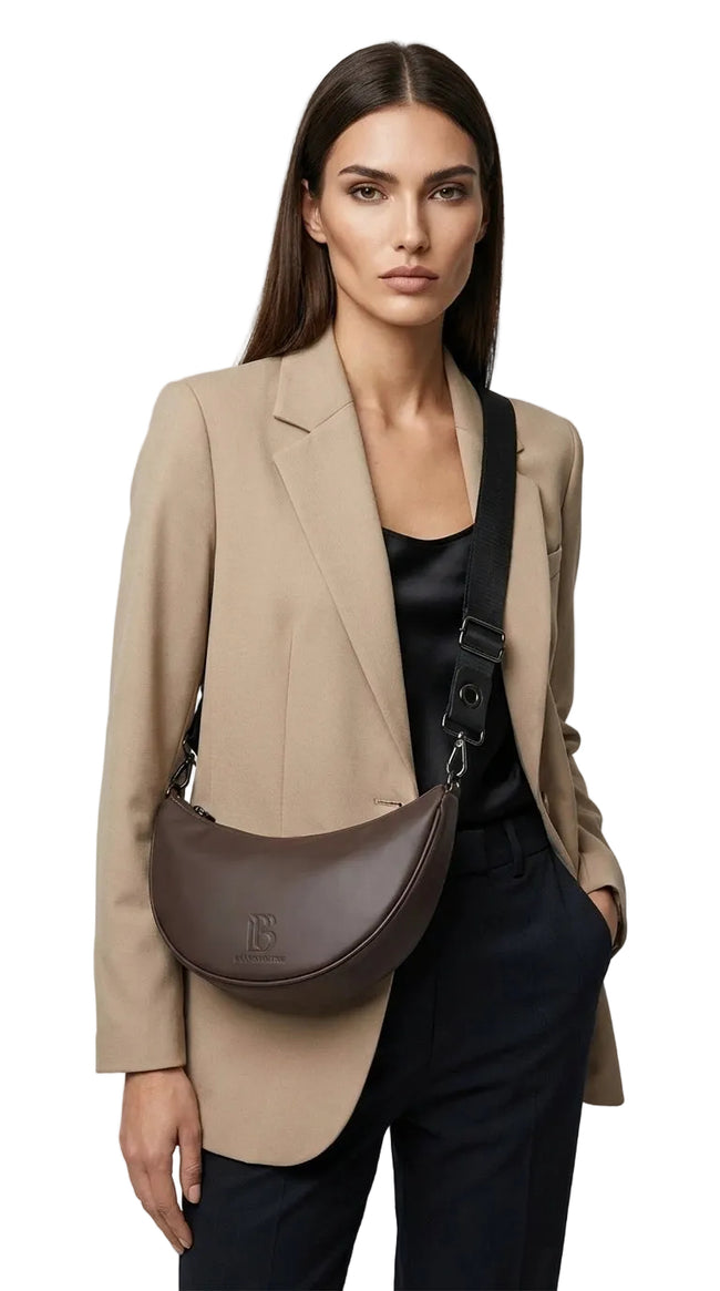 Mocha Drift Crossbody Bag