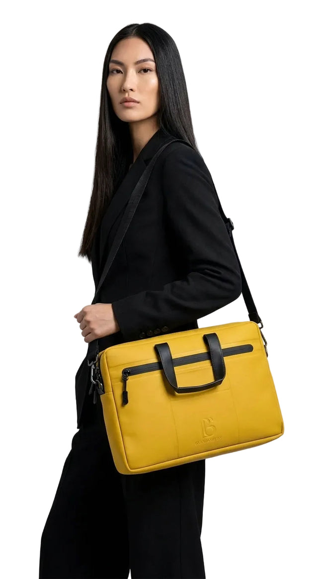 Mustard Align Laptop Bag