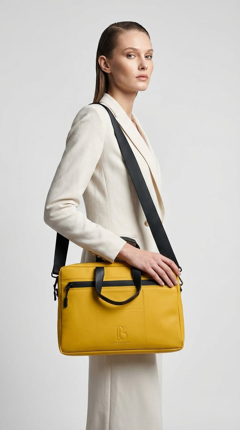 Mustard (Hardal) Align Laptop Bag