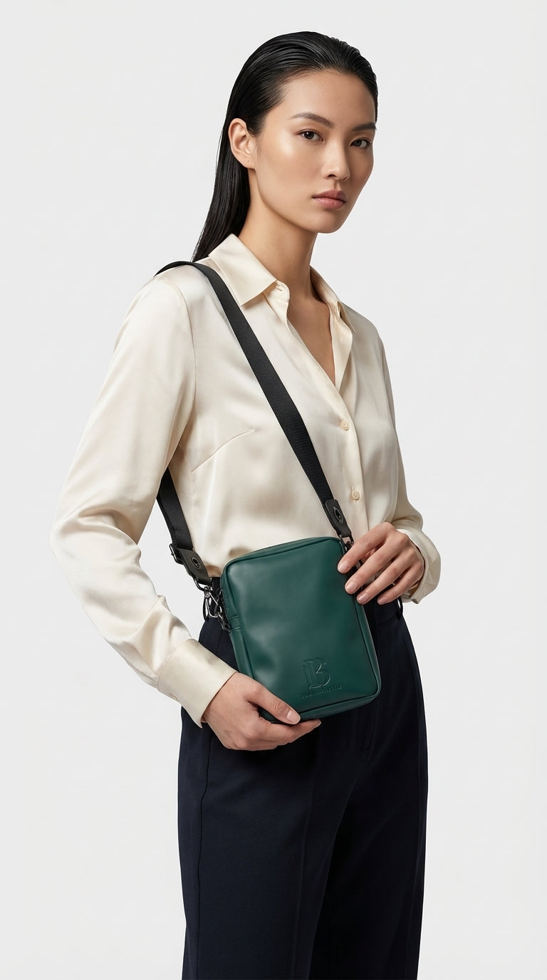 Olive Green Glow Elegant Shoulder Bag