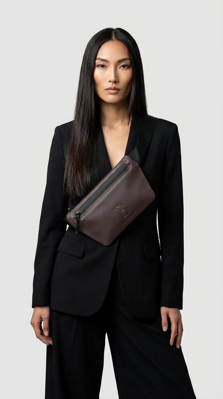 Mocha (Coffee) Slant Waist Bag