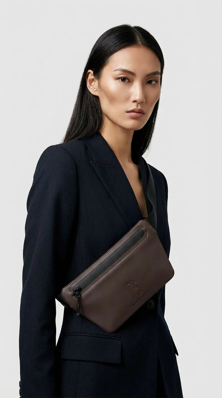 Mocha (Coffee) Slant Waist Bag