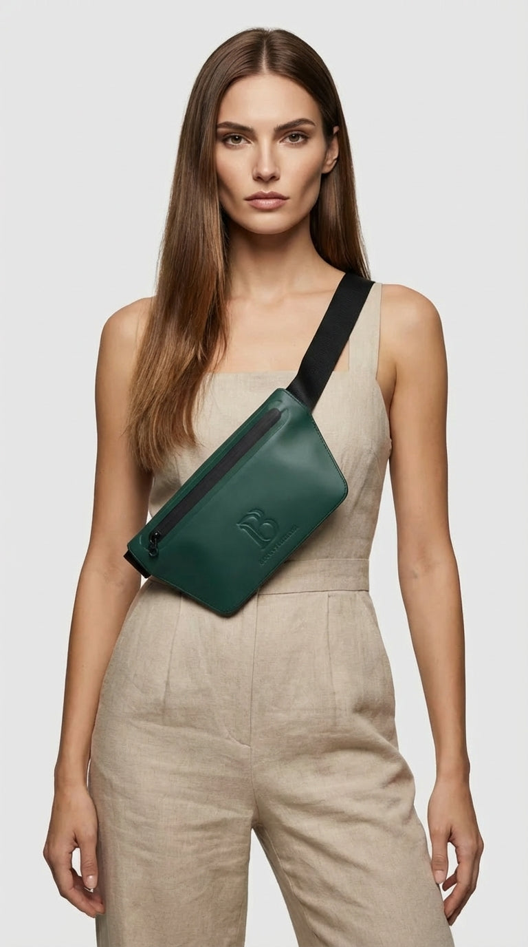 Olive (Olive Green) Slant Waist Bag