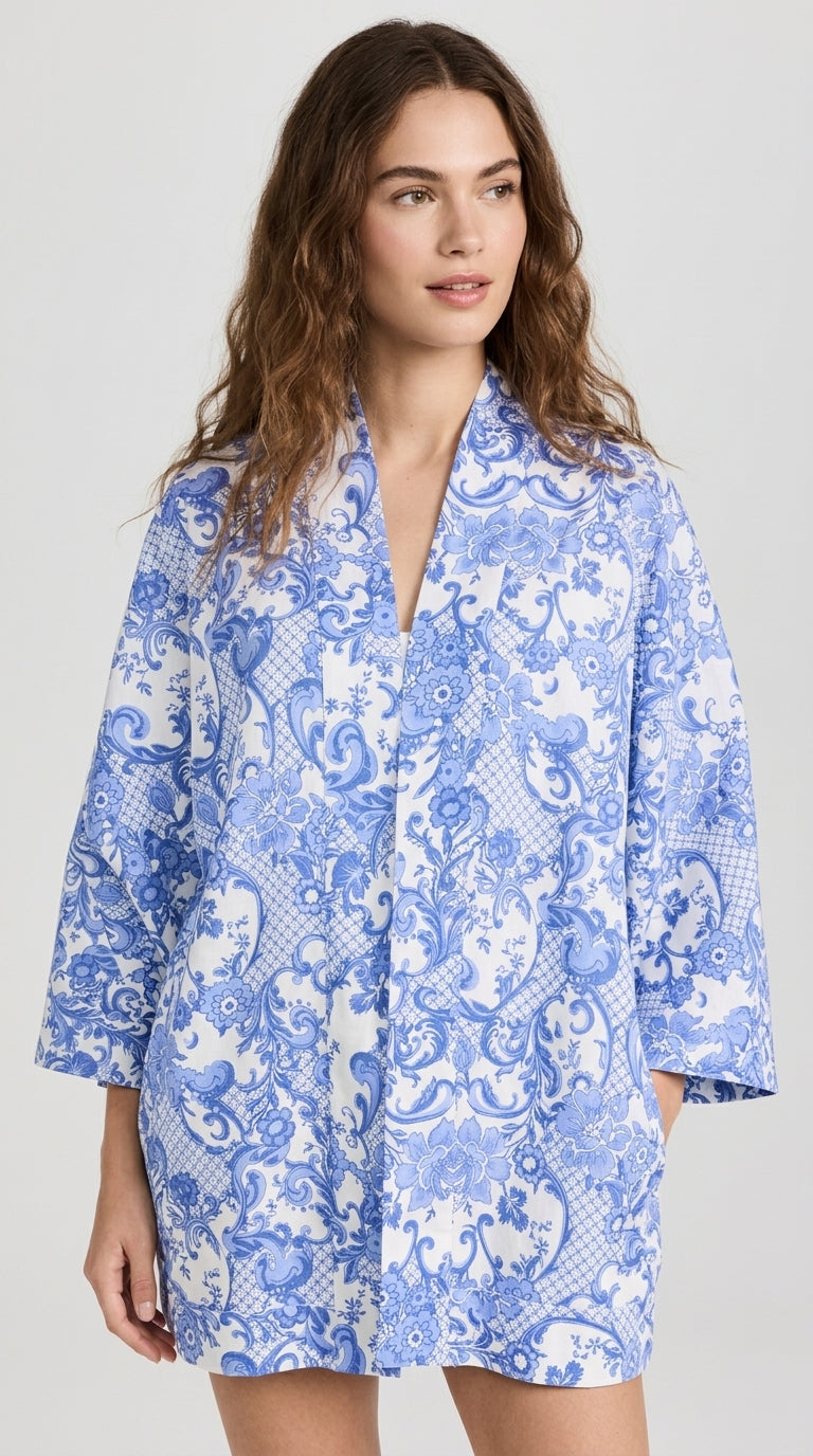MISKA Azure Baroque Kimono