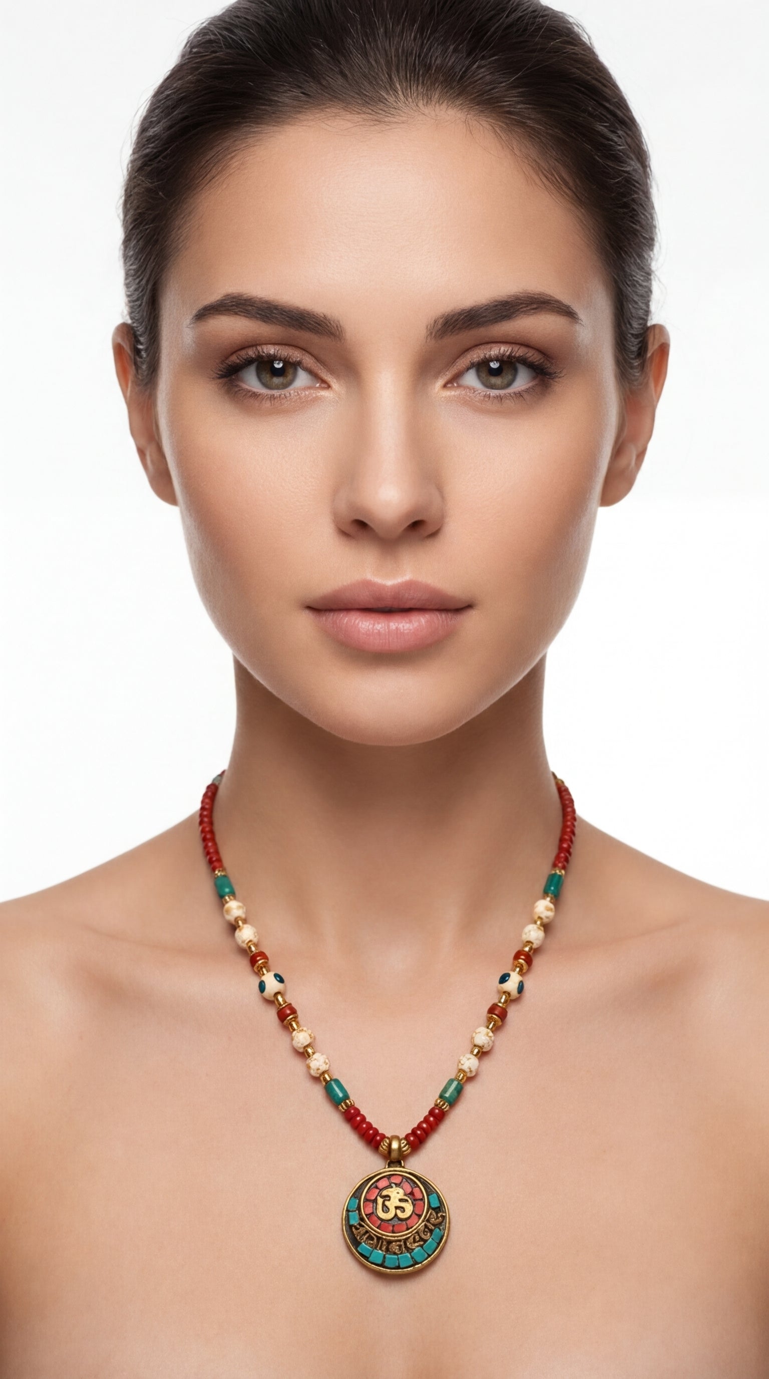Nomad Earth Medallion Necklace