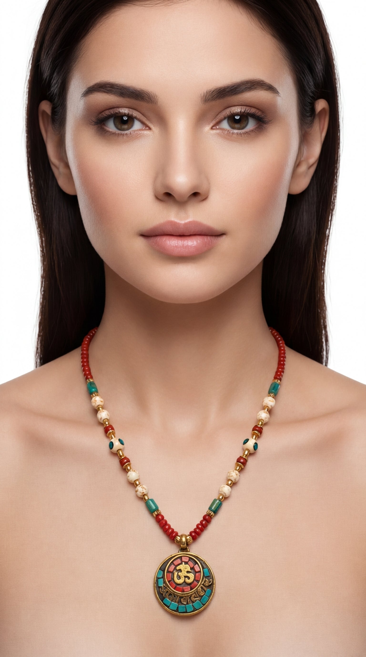 Nomad Earth Medallion Necklace