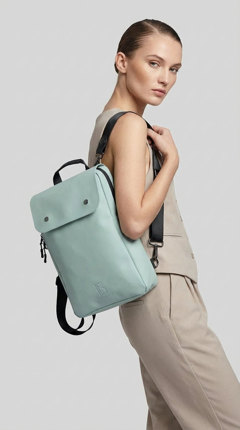 Sage Green Dock Structured Backpack