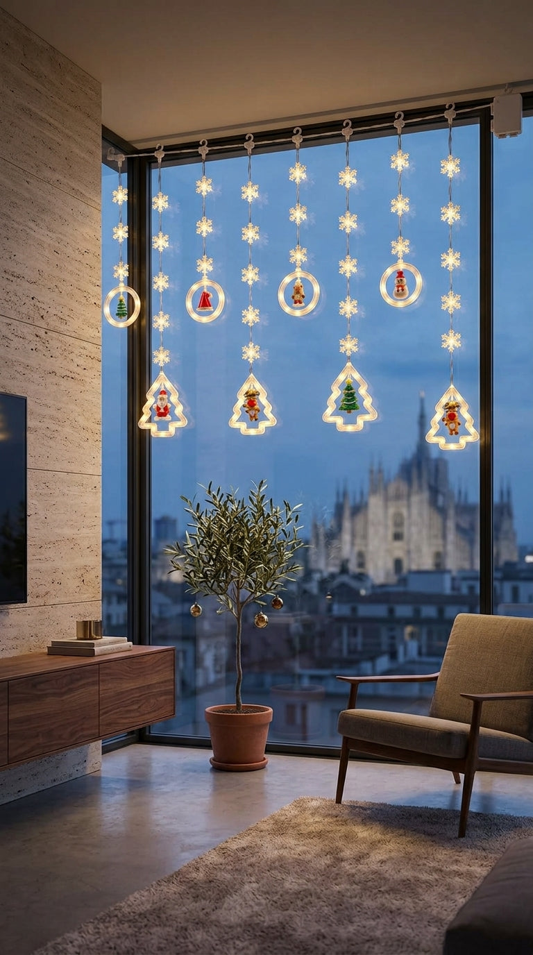 Christmas Magic 130 LED Figürlü Perde Yılbaşı Işığı