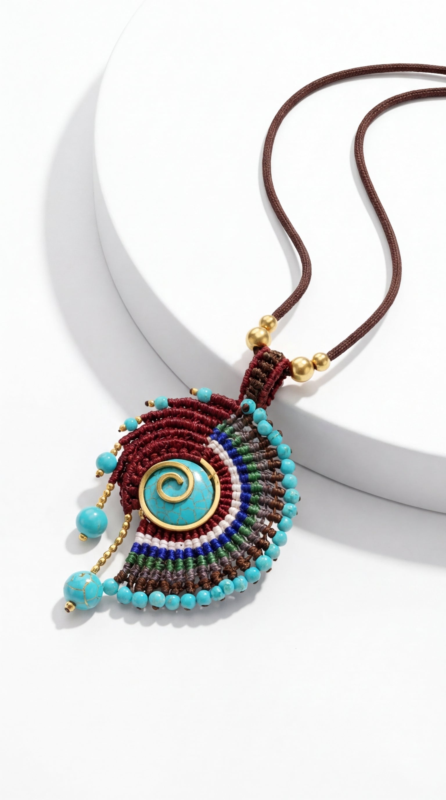 Nomad Weave Stone Necklace
