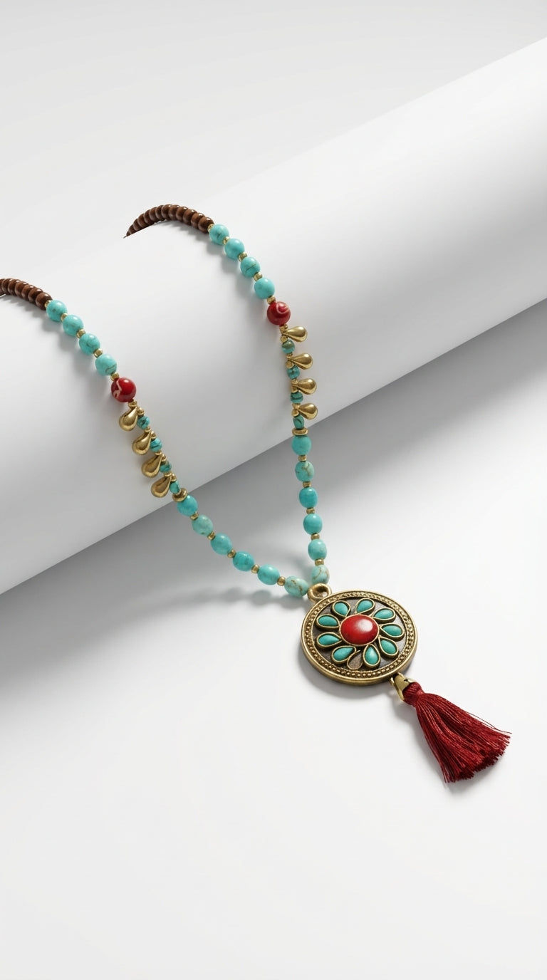 Nomad Ember Tasseled Necklace