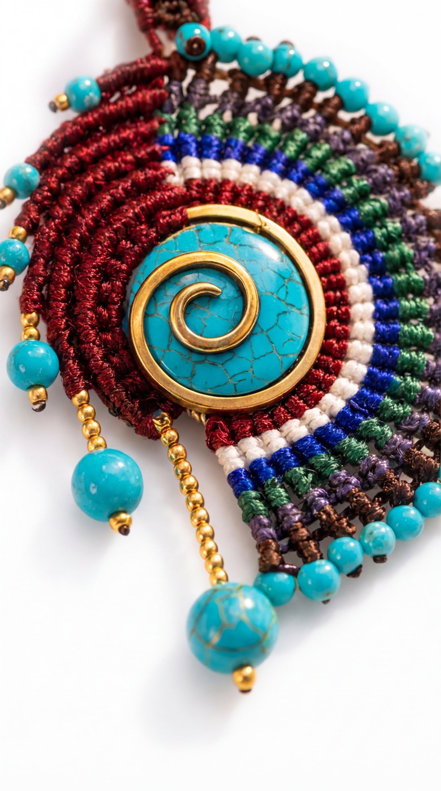 Nomad Weave Stone Necklace