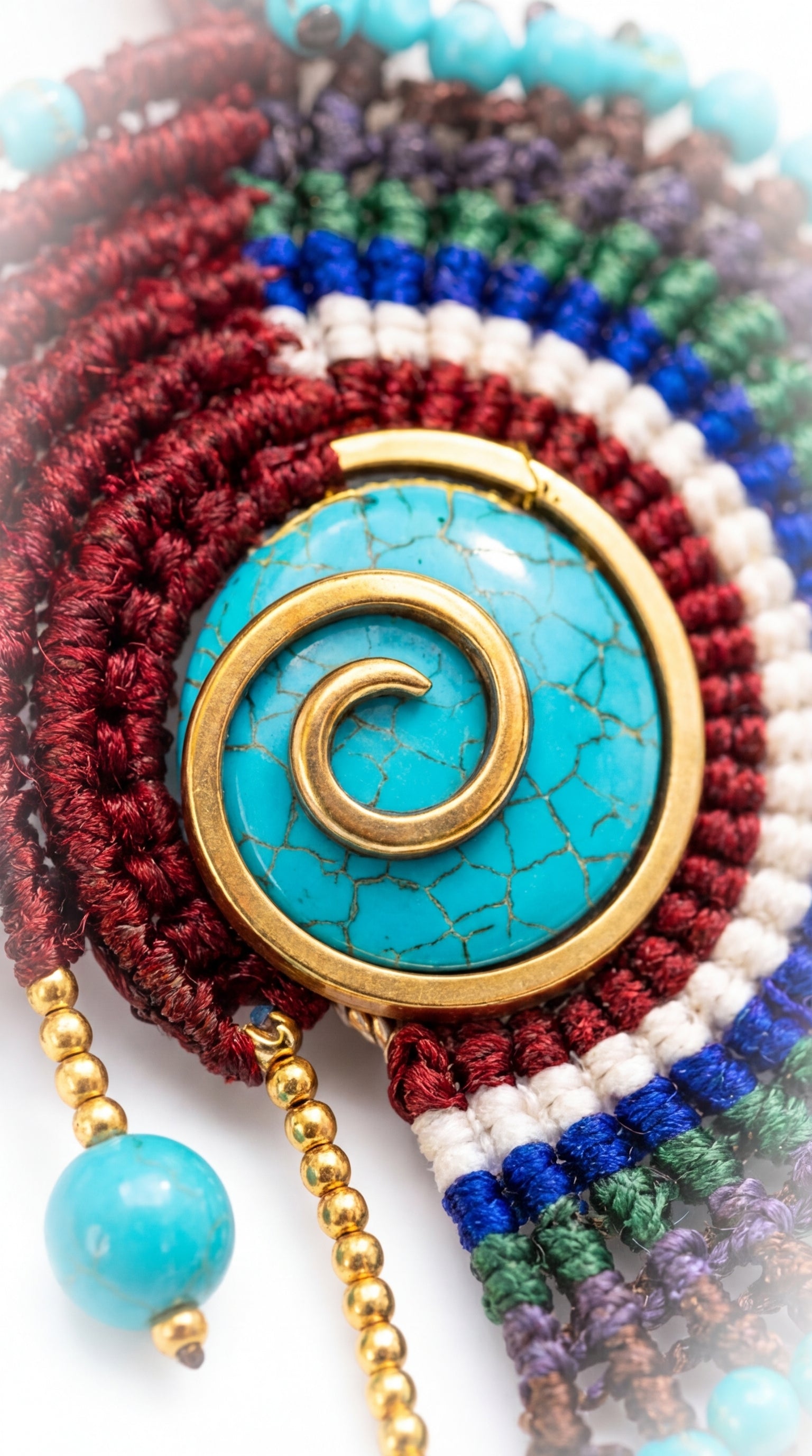 Nomad Weave Stone Necklace