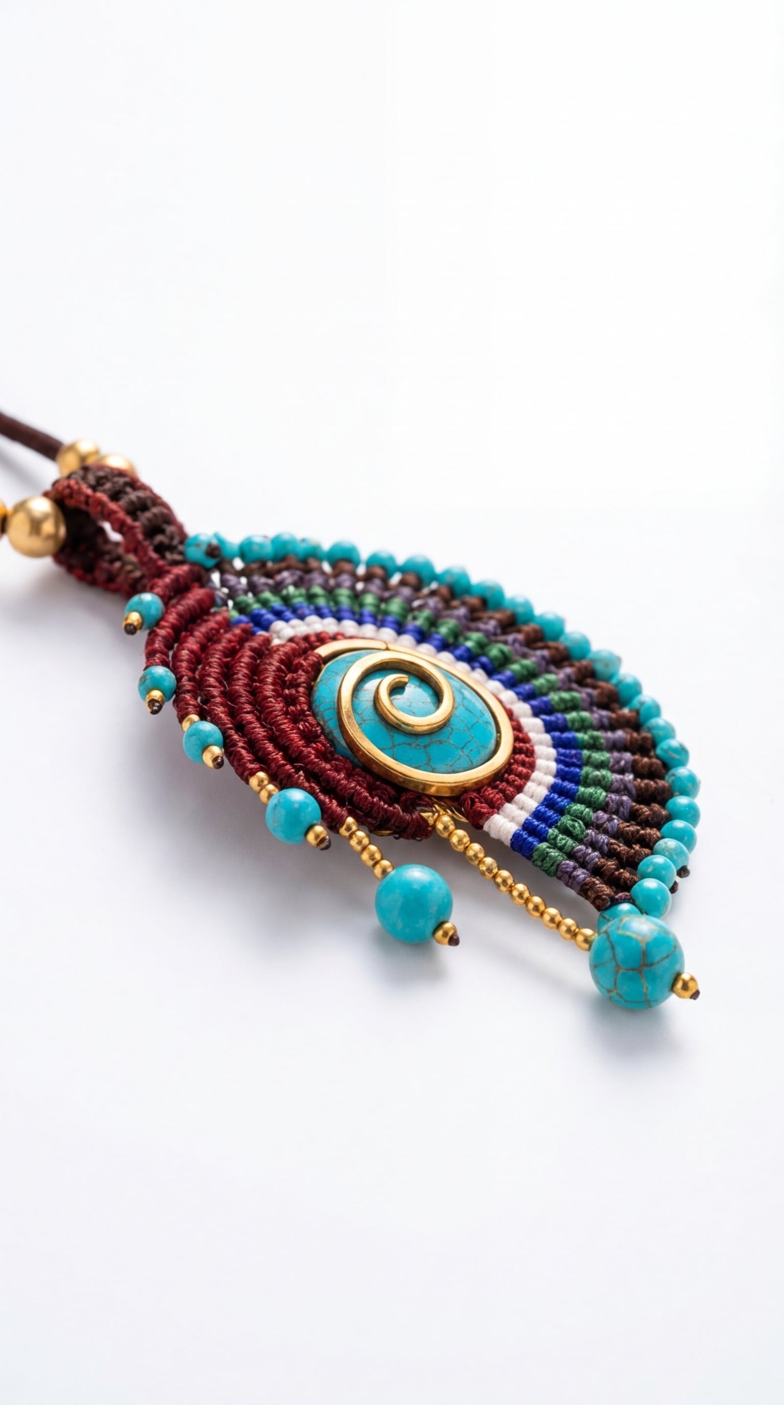 Nomad Weave Stone Necklace