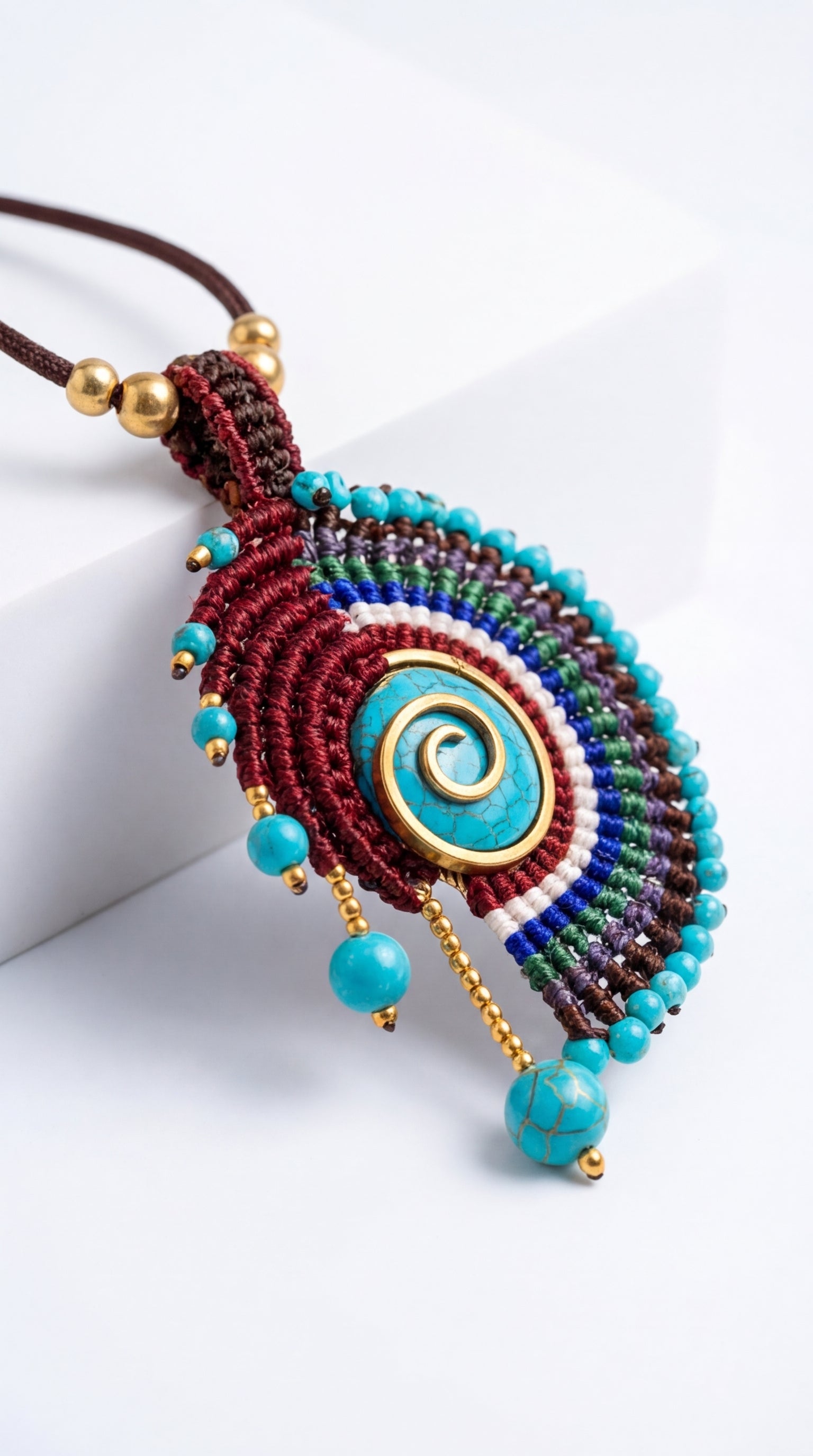Nomad Weave Stone Necklace
