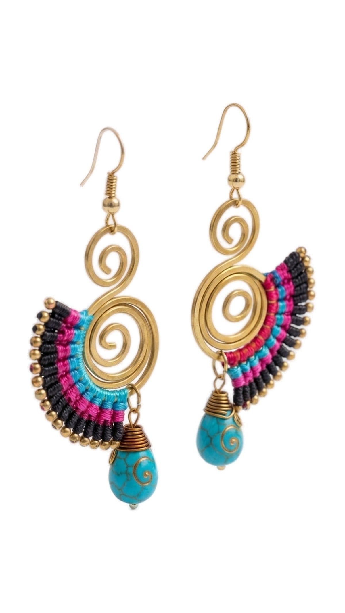 Nomad Arc Crimson Earrings