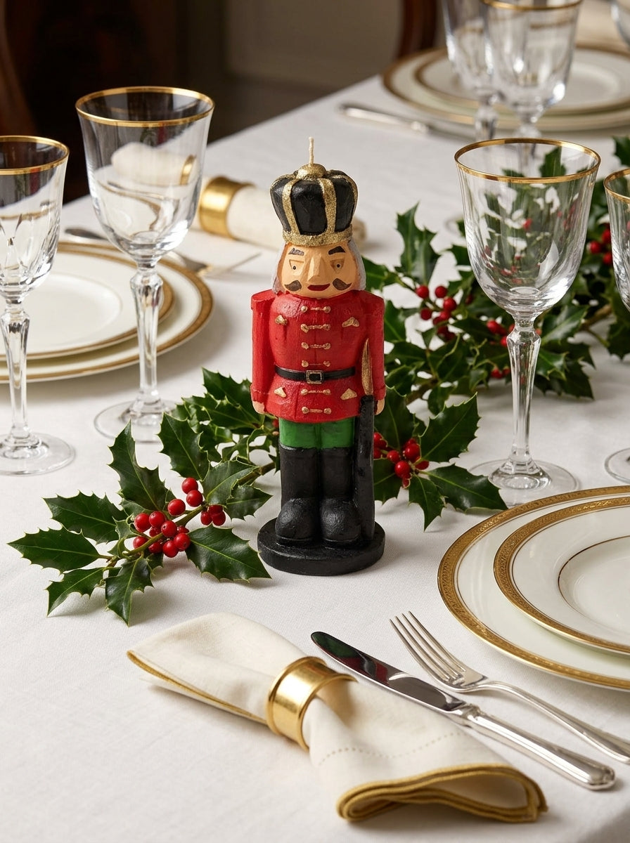 Christmas Nutcracker 3D Fındıkkıran Dekoratif Mum