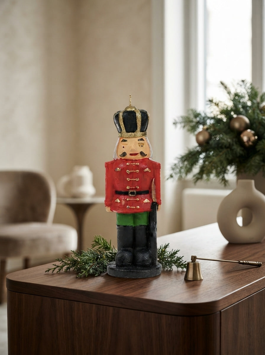 Christmas Nutcracker 3D Fındıkkıran Dekoratif Mum