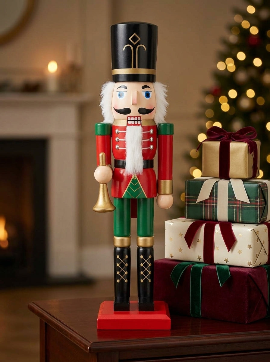 Royal Trumpeter Ahşap Fındıkkıran Kurşun Asker - 50 CM