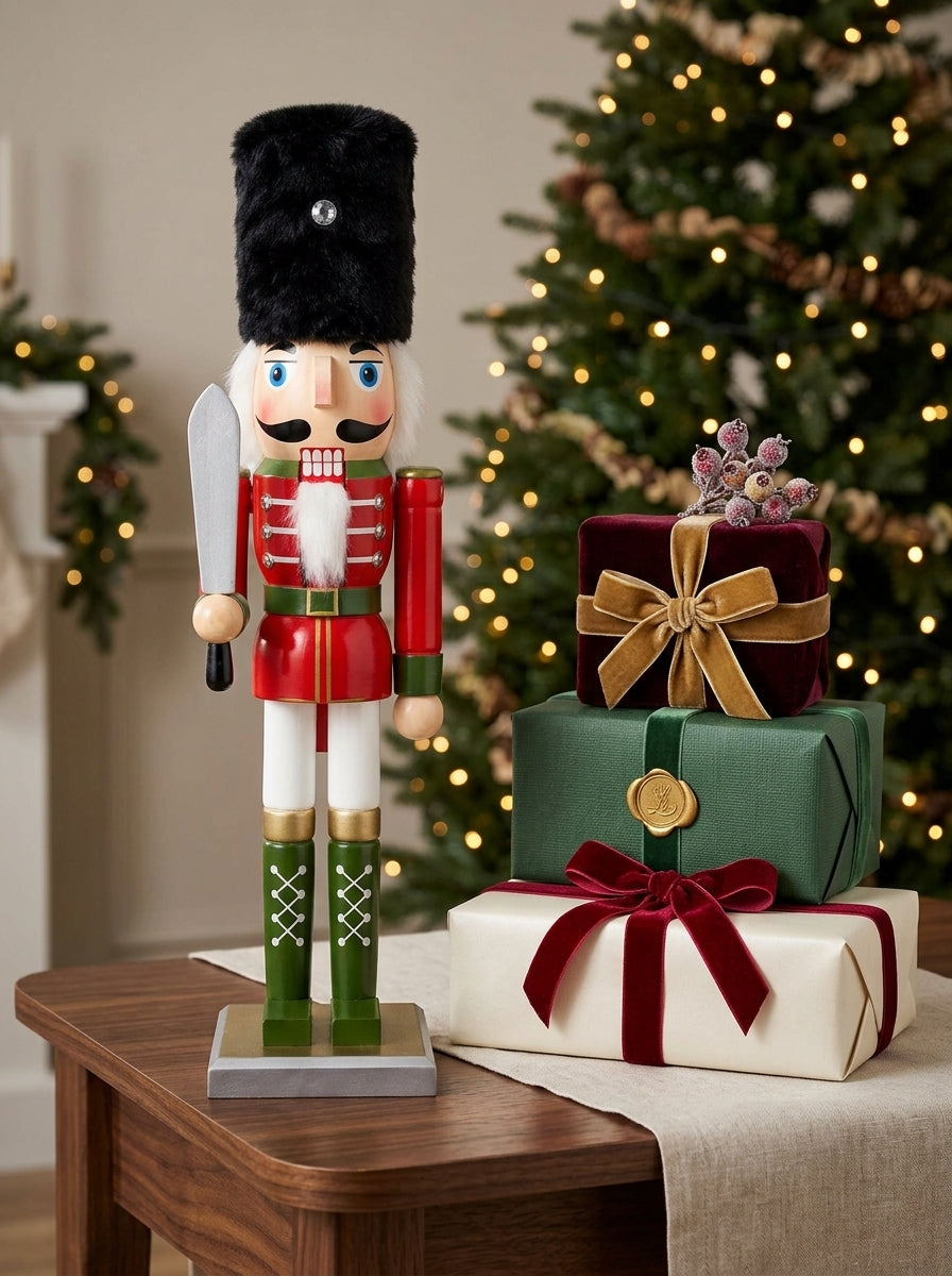 Royal Guardsman Ahşap Fındıkkıran Kurşun Asker - 50 CM