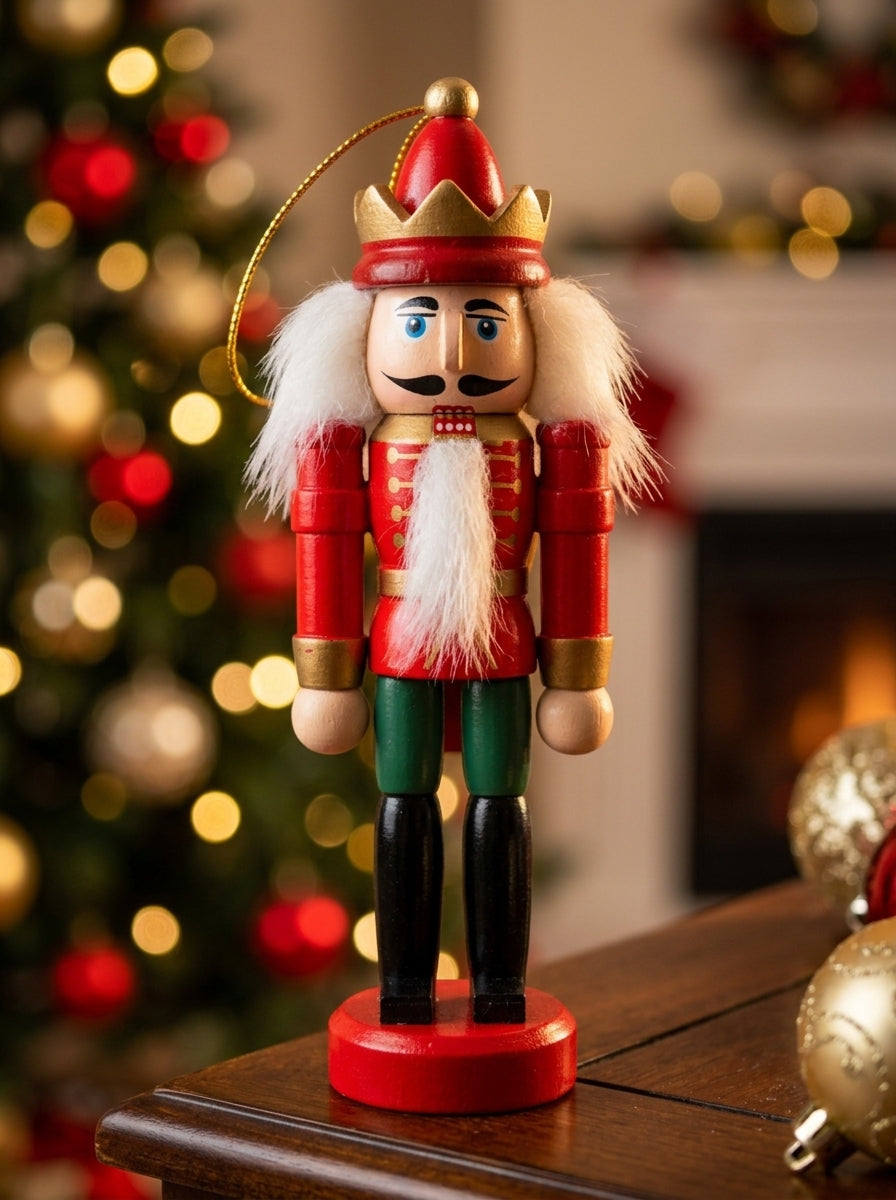 Royal Christmas Guard – Kırmızı Üniformalı Fındıkkıran Asker Yılbaşı Ağacı Süsü - 12 CM