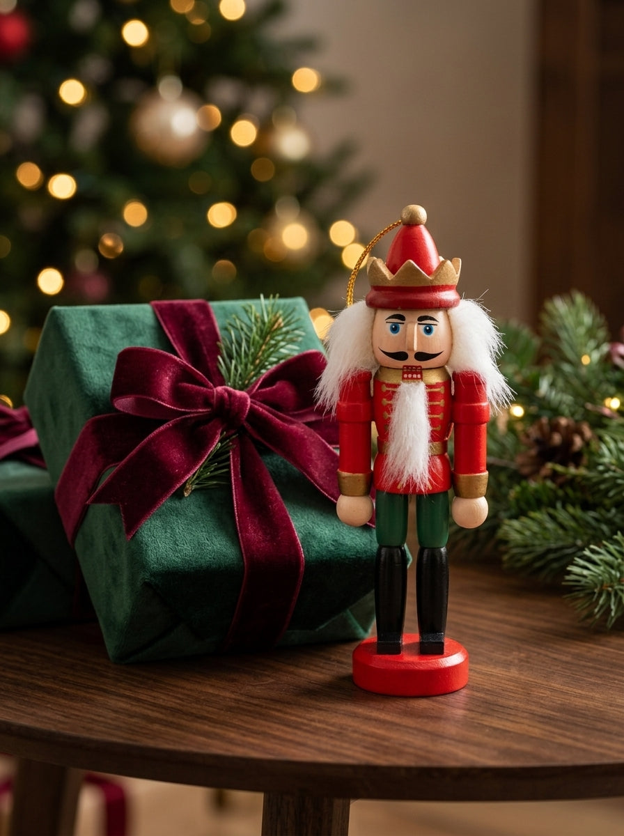 Royal Christmas Guard – Kırmızı Üniformalı Fındıkkıran Asker Yılbaşı Ağacı Süsü - 12 CM