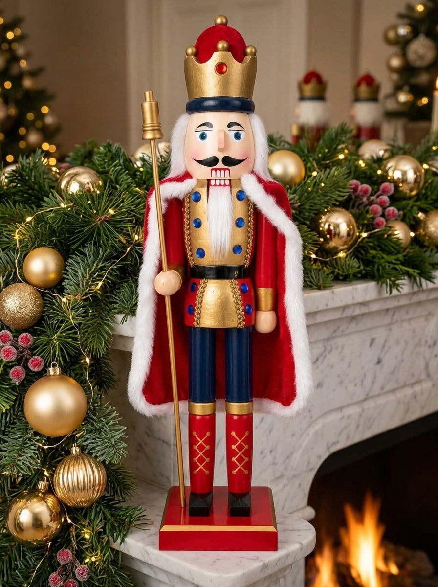 Royal Christmas King Ahşap Fındıkkıran Kral - 60 CM