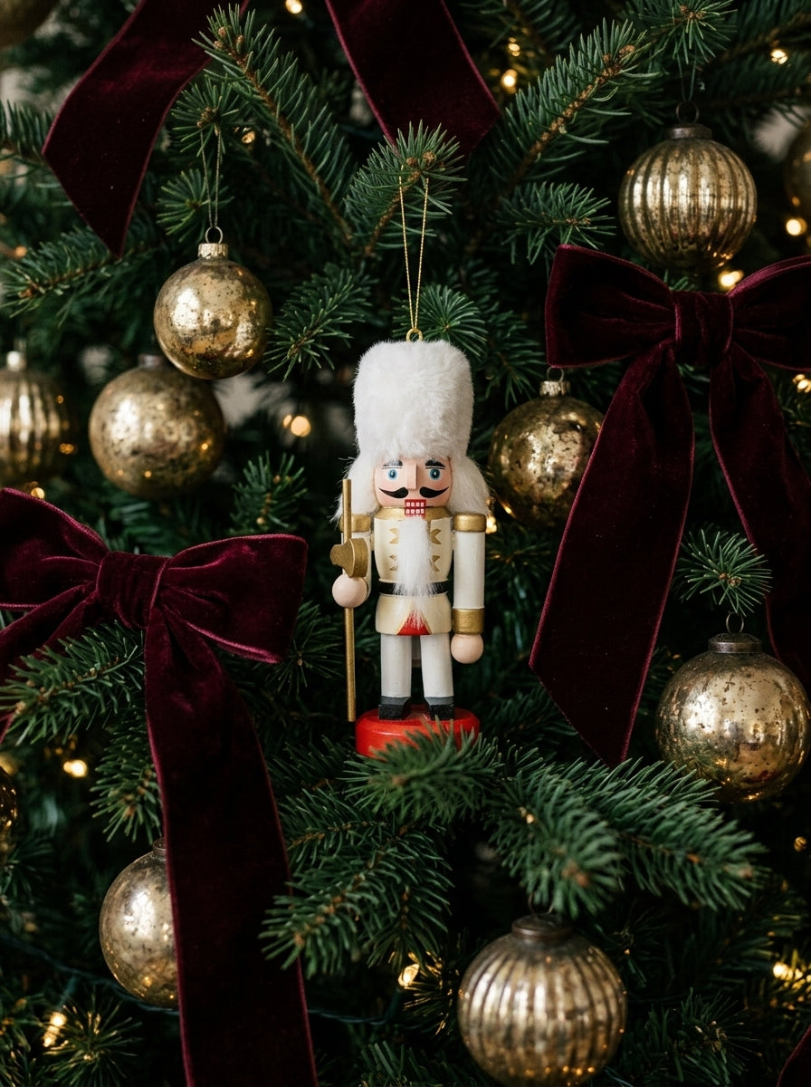 Snow Royal Beyaz Kurşun Asker Yılbaşı Ağacı Süsü