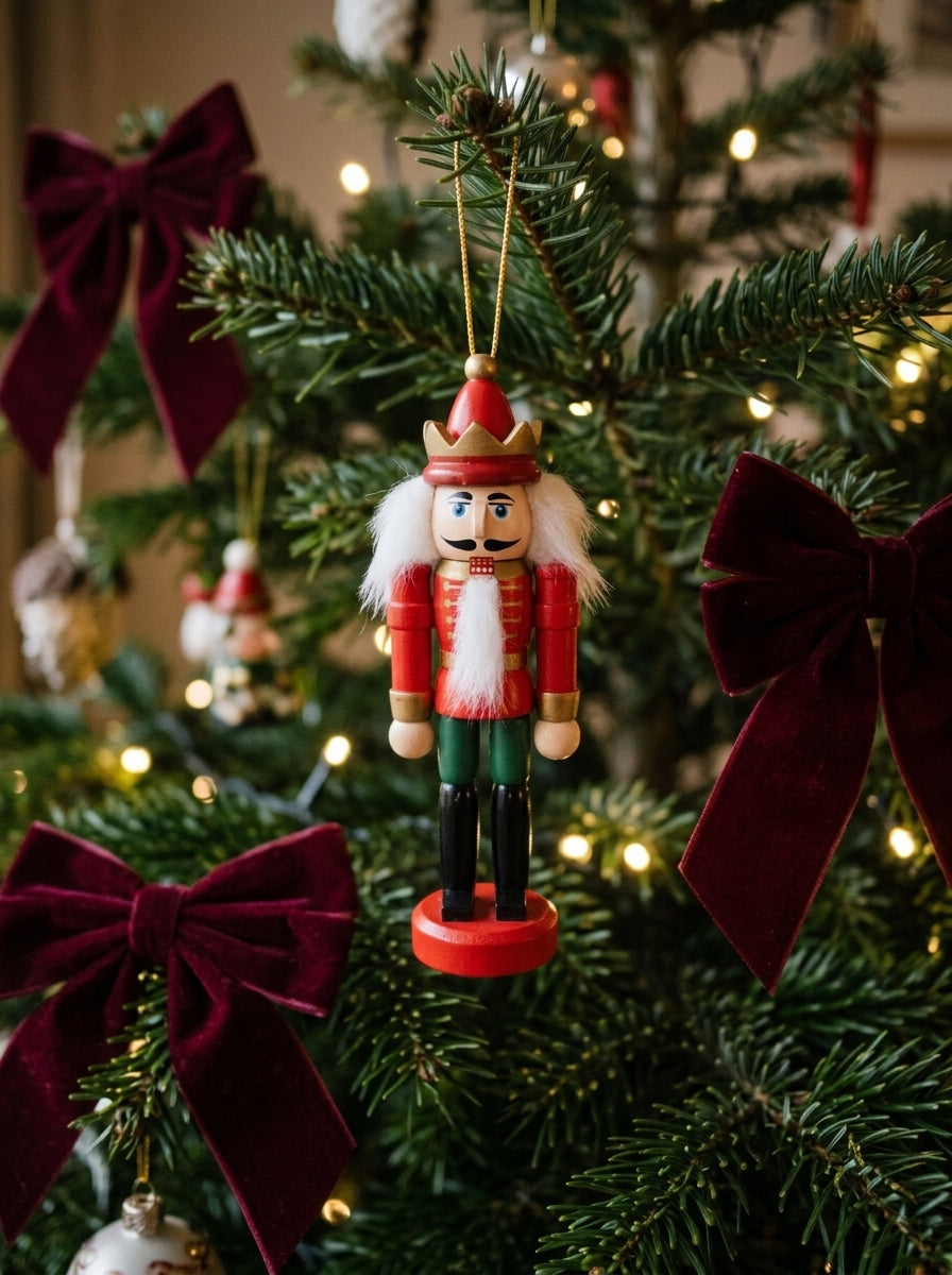 Royal Christmas Guard – Kırmızı Üniformalı Fındıkkıran Asker Yılbaşı Ağacı Süsü - 12 CM
