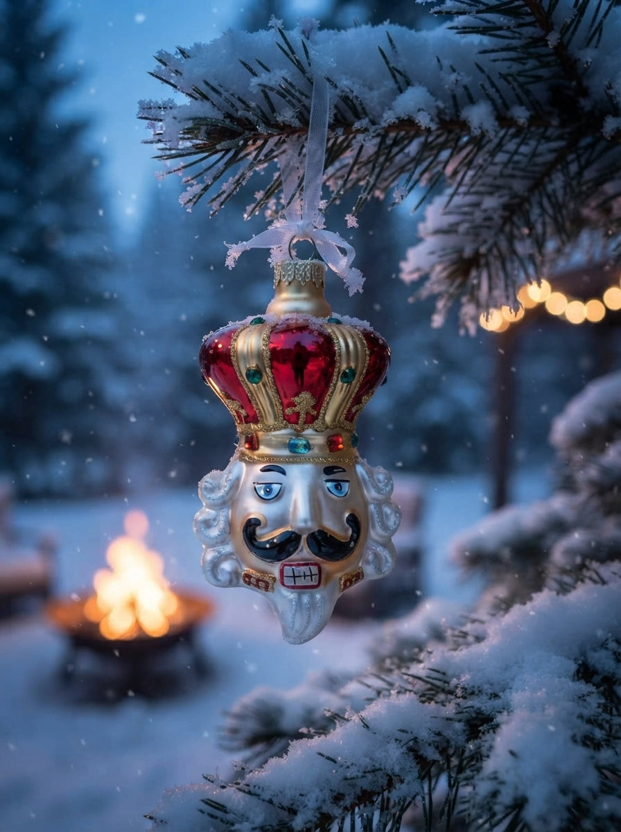Royal Nutcracker Cam Yılbaşı Ağaç Süsü