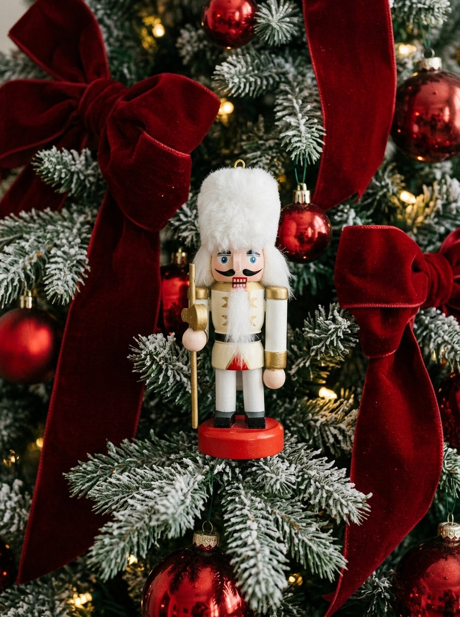 Snow Royal Beyaz Kurşun Asker Yılbaşı Ağacı Süsü
